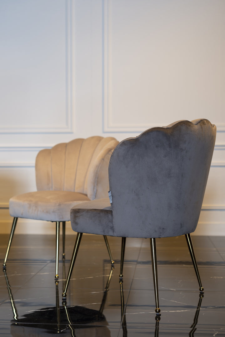 Eetkamerstoel Pippa khaki velvet
