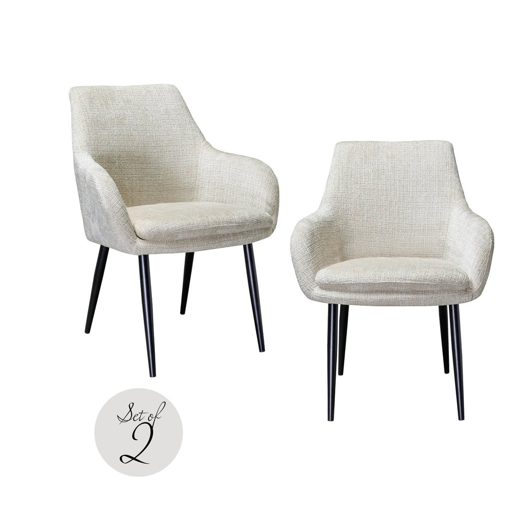 Dining room chair Chrissy Niagara beige (Set of 2)