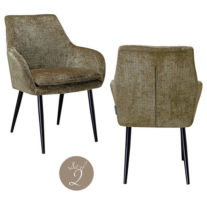 Dining room chair Chrissy Niagara Stone (Set of 2)
