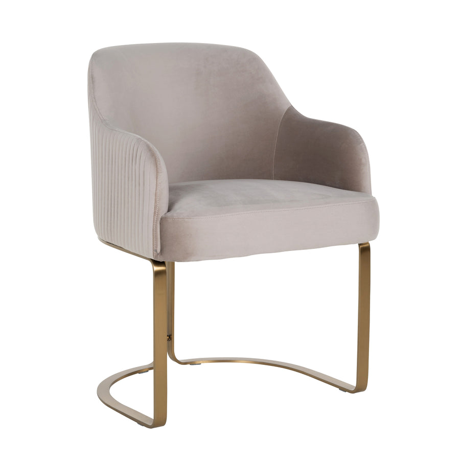 Richmond Eetkamerstoel Hadley Khaki Velvet - productweergave | CéJor Wonen