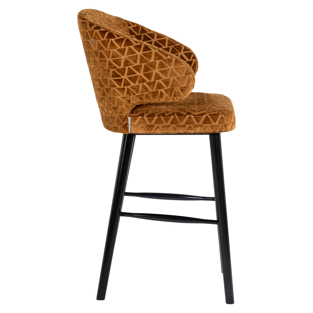 Barstoel Indigo old gold triangle