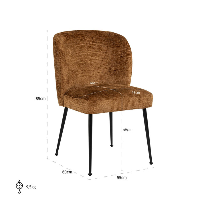 Esszimmerstuhl Fallon Cognac Fusion
