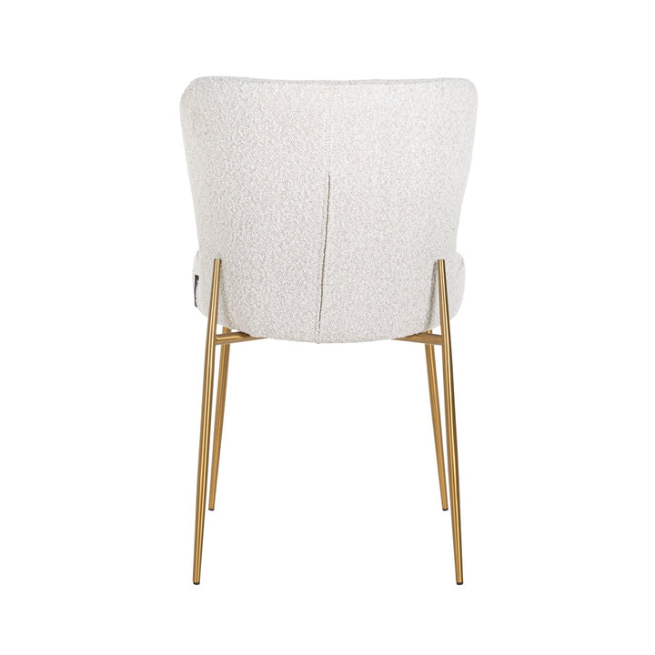 Dining room chair Odessa white bouclé (Set of 2)