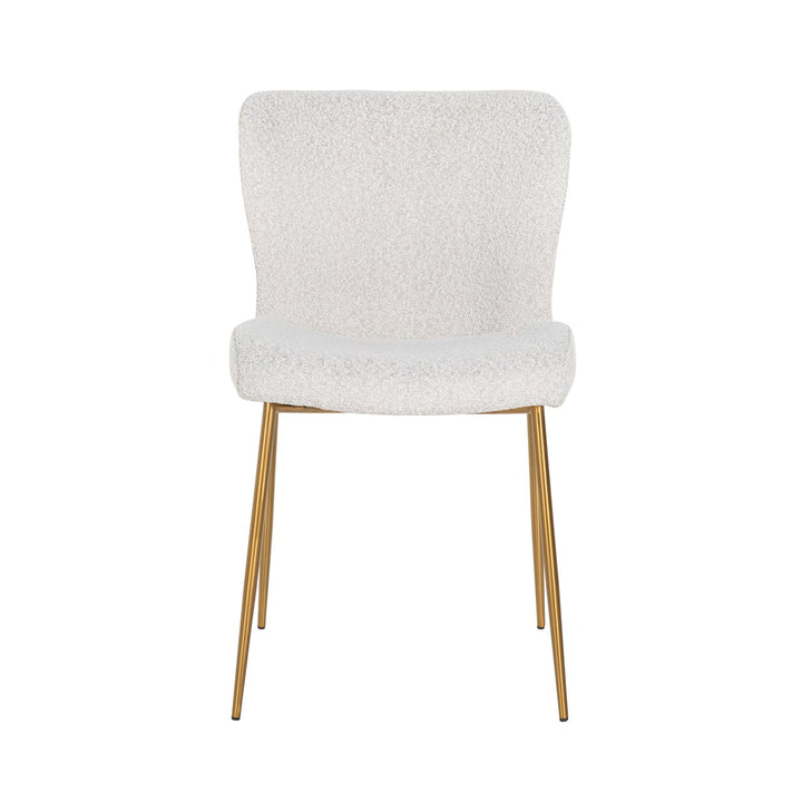 Dining room chair Odessa white bouclé (Set of 2)