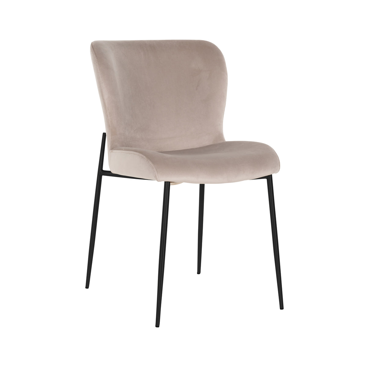 Richmond Eetkamerstoel Darby - set van 2, Khaki Velvet - productweergave | CéJor Wonen