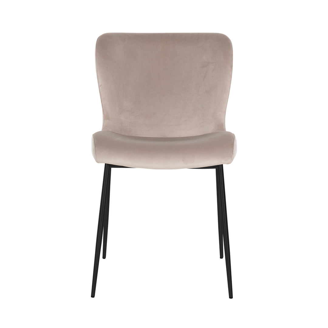Richmond Eetkamerstoel Darby - set van 2, Khaki Velvet - productweergave | CéJor Wonen