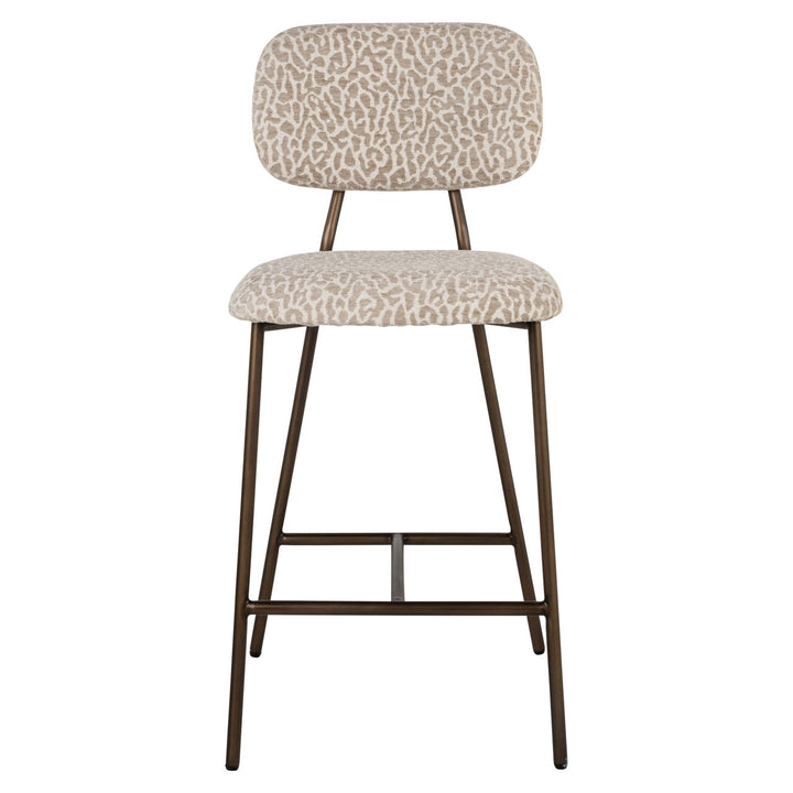 Counterstoel Xenia beige leopard fire retardant (Set of 2)