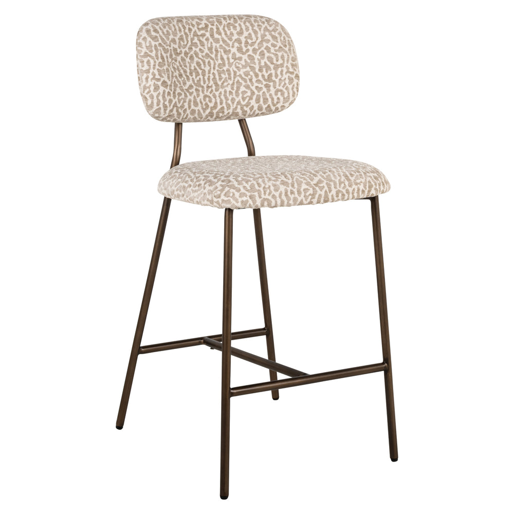 Richmond Counterstoel Xenia Beige Leopard - set van 2 - productweergave | CéJor Wonen