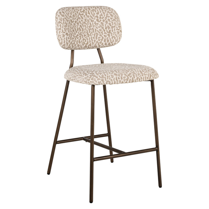 Richmond Counterstoel Xenia Beige Leopard - set van 2 - productweergave | CéJor Wonen