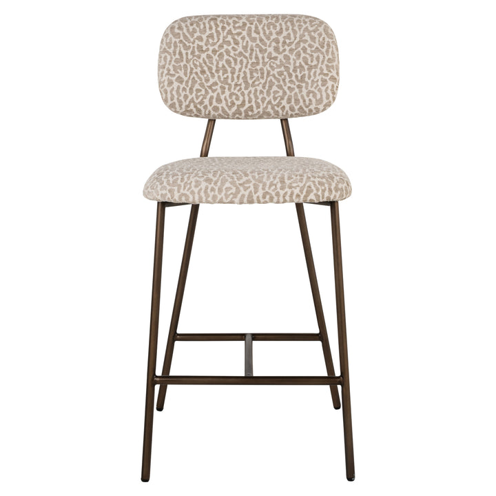 Richmond Counterstoel Xenia Beige Leopard - set van 2 - productweergave | CéJor Wonen
