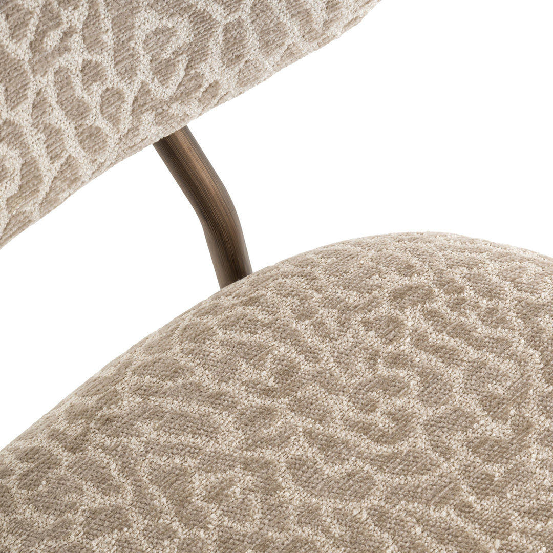Richmond Counterstoel Xenia Beige Leopard - set van 2 - detail | CéJor Wonen