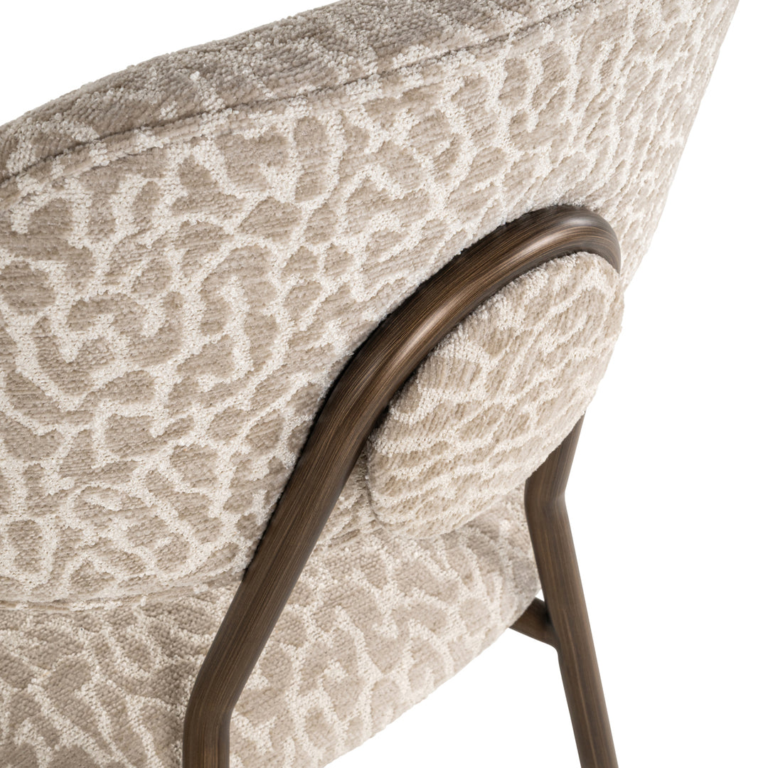 Richmond Counterstoel Xenia Beige Leopard - set van 2 - detail | CéJor Wonen