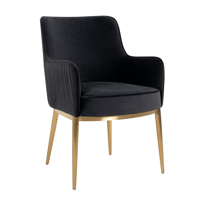 Dining room chair Breeze quartz anthracite fire retardant (Set of 2)