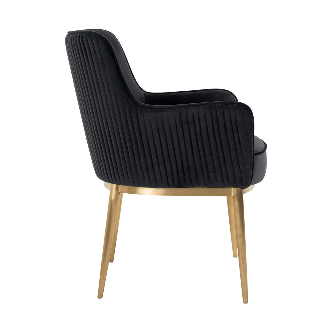 Dining room chair Breeze quartz anthracite fire retardant (Set of 2)