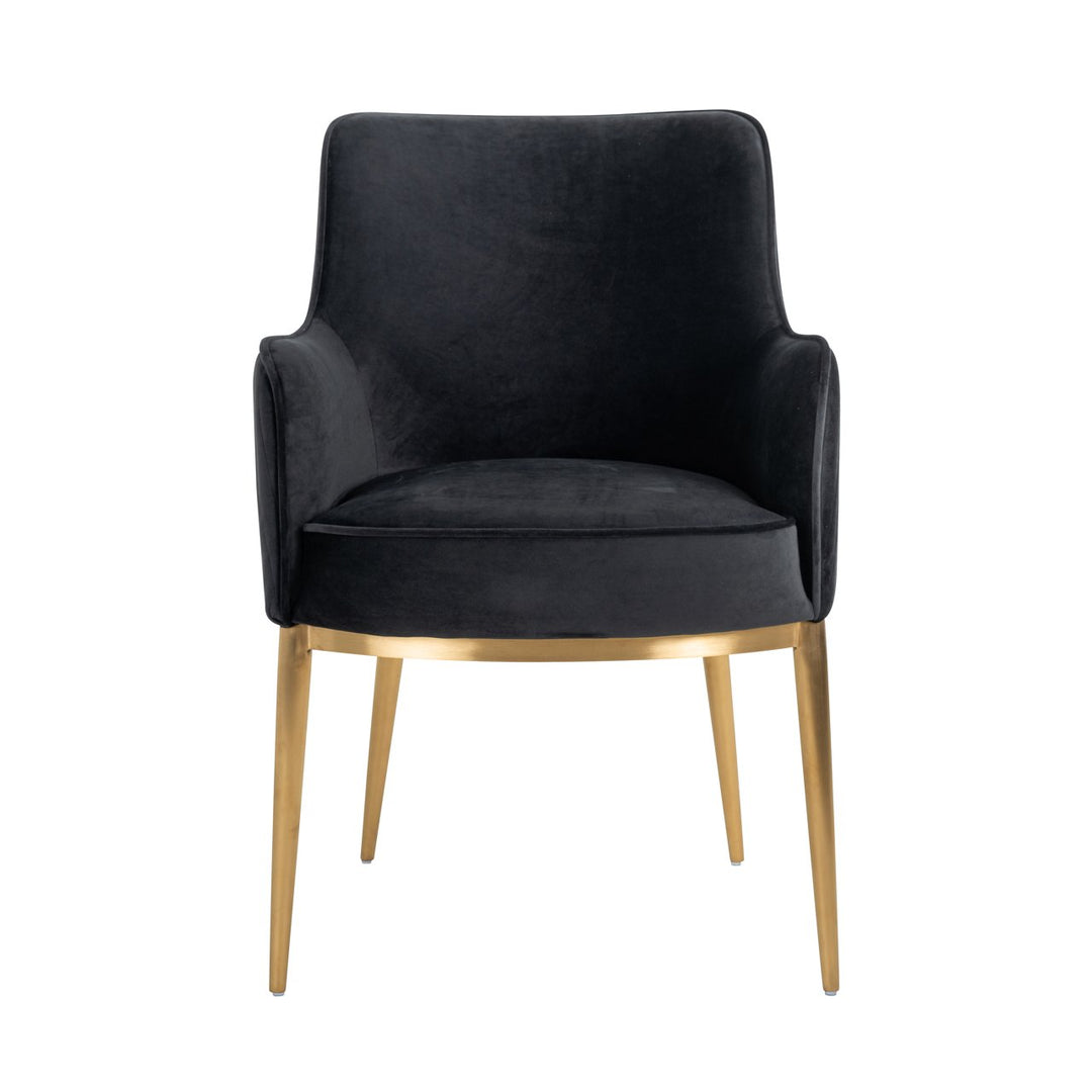Dining room chair Breeze quartz anthracite fire retardant (Set of 2)