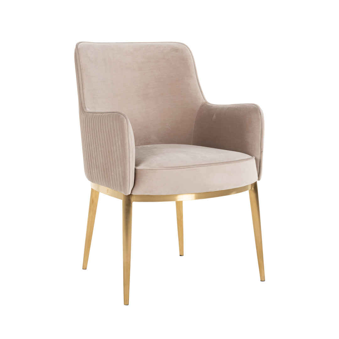 Richmond Eetkamerstoel Breeze - set van 2, Khaki Velvet - productweergave | CéJor Wonen