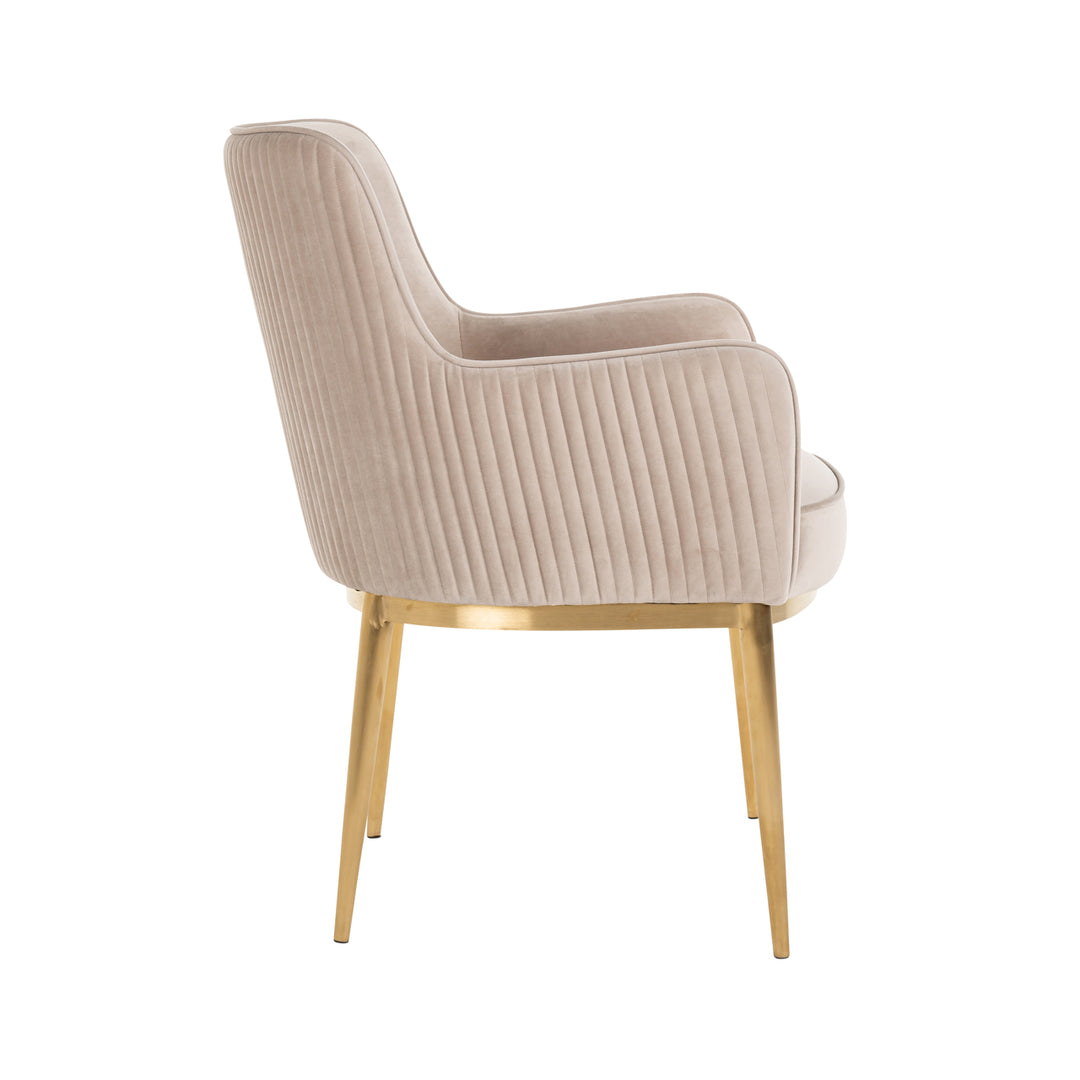 Richmond Eetkamerstoel Breeze - set van 2, Khaki Velvet - productweergave | CéJor Wonen