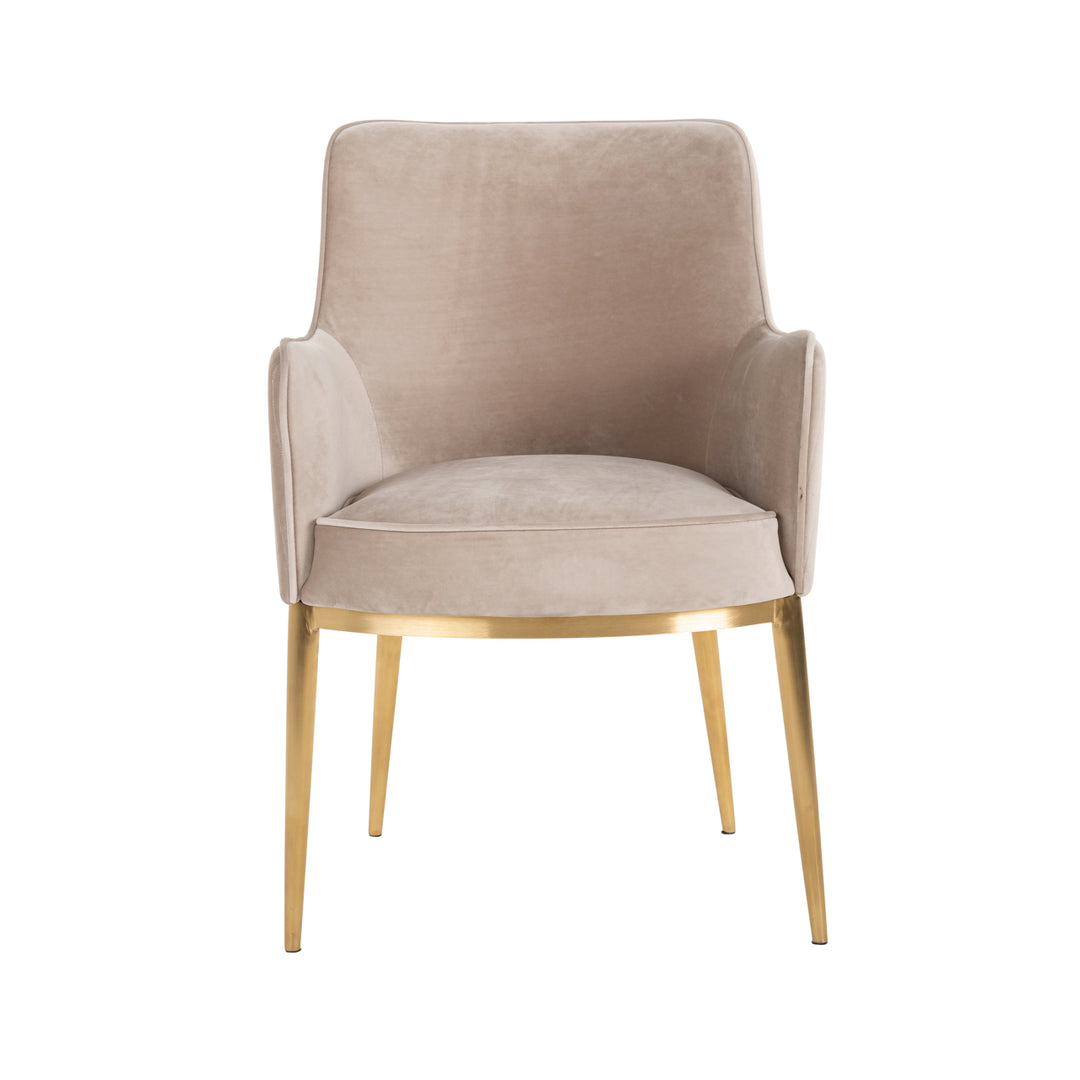 Richmond Eetkamerstoel Breeze - set van 2, Khaki Velvet - productweergave | CéJor Wonen