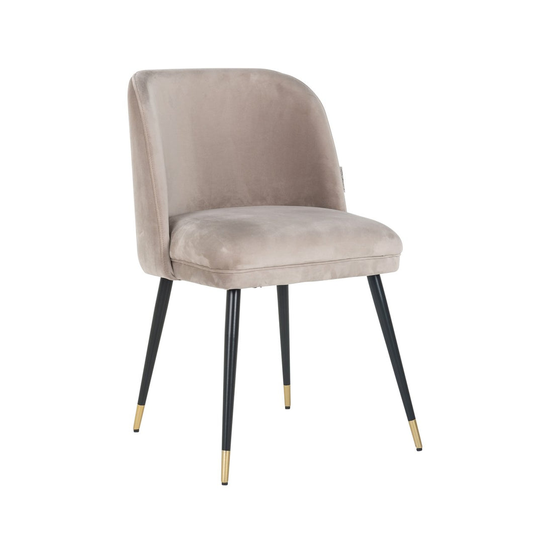 Dining room chair Alicia khaki velvet fire retardant