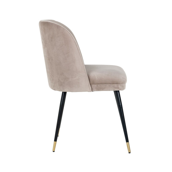 Dining room chair Alicia khaki velvet fire retardant