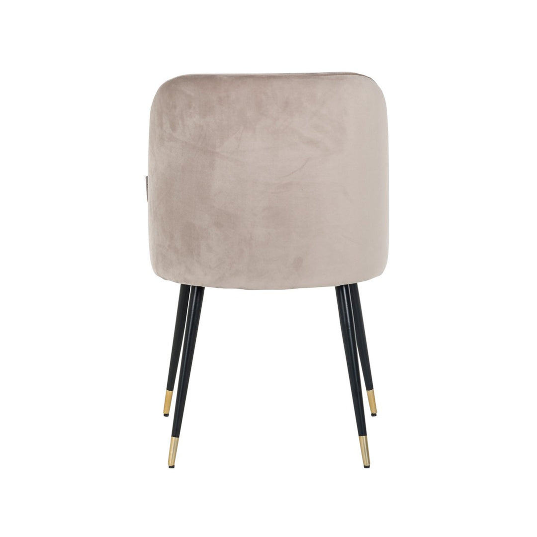 Dining room chair Alicia khaki velvet fire retardant