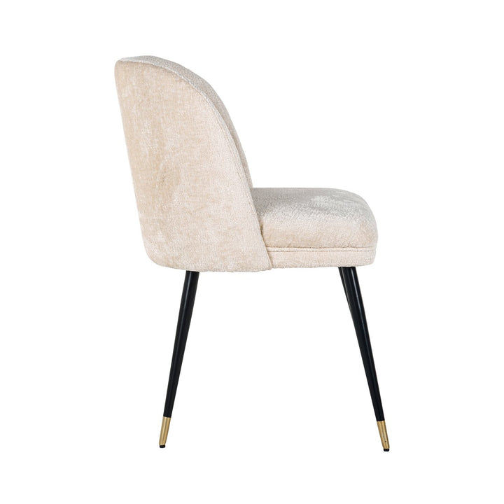 Dining room chair Alicia FR white chenille fire retardant