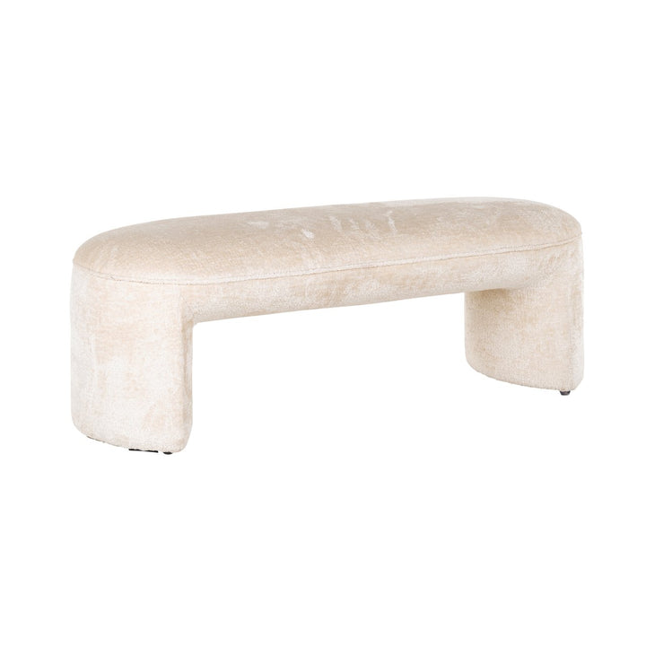 Fargo white chenille sofa