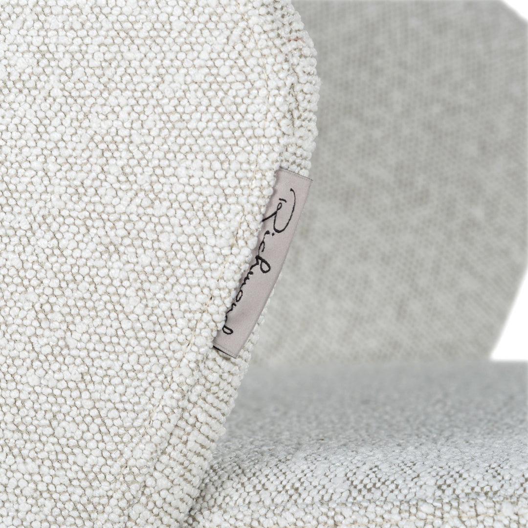 Dining room chair Savoy white bouclé