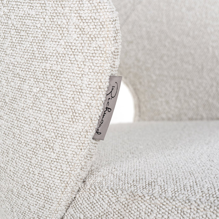Counter chair Savoy white bouclé