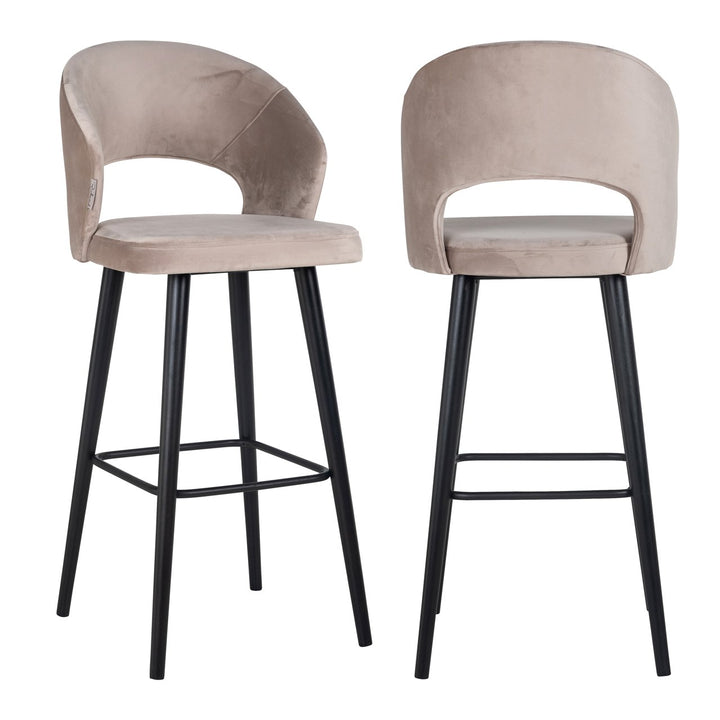 Barhocker Savoy Khaki Samt