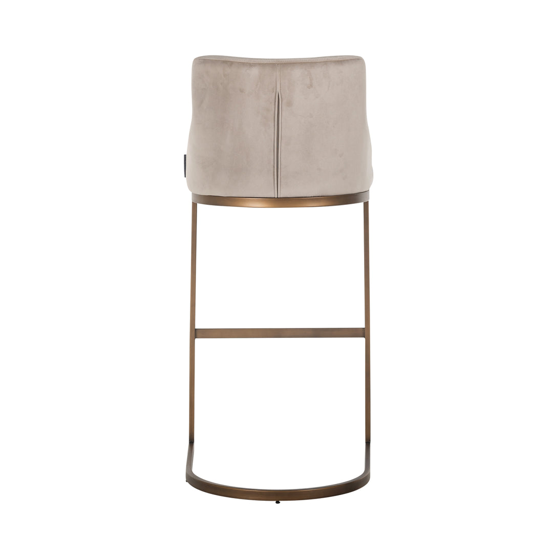 Richmond Barstoel Bolton Khaki Velvet - set van 2 - productweergave | CéJor Wonen