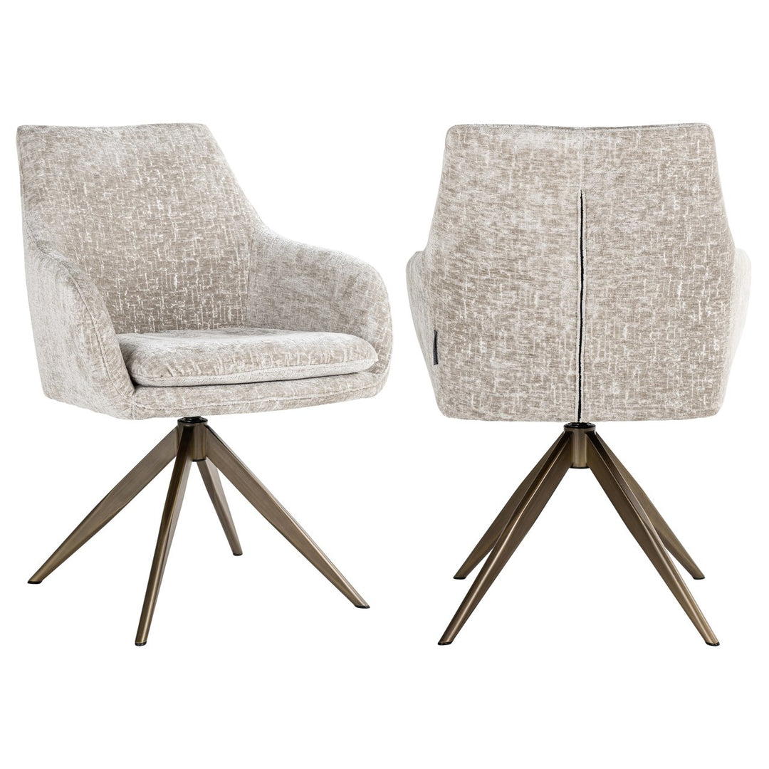 Eetkamerstoel Lisonne pearl island swivel