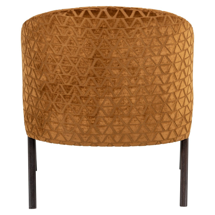 Lounge chair Mia old gold triangle