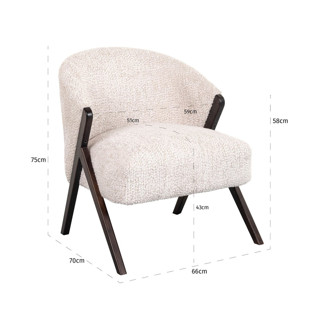 Lounge stoel Mia customized fire retardant