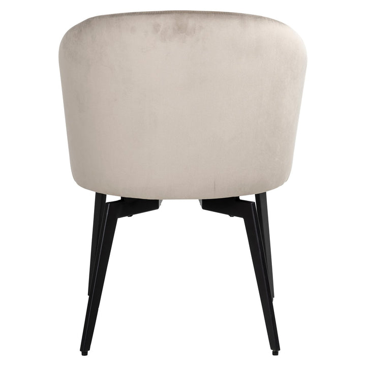 Dining room chair Amphara khaki velvet fire retardant