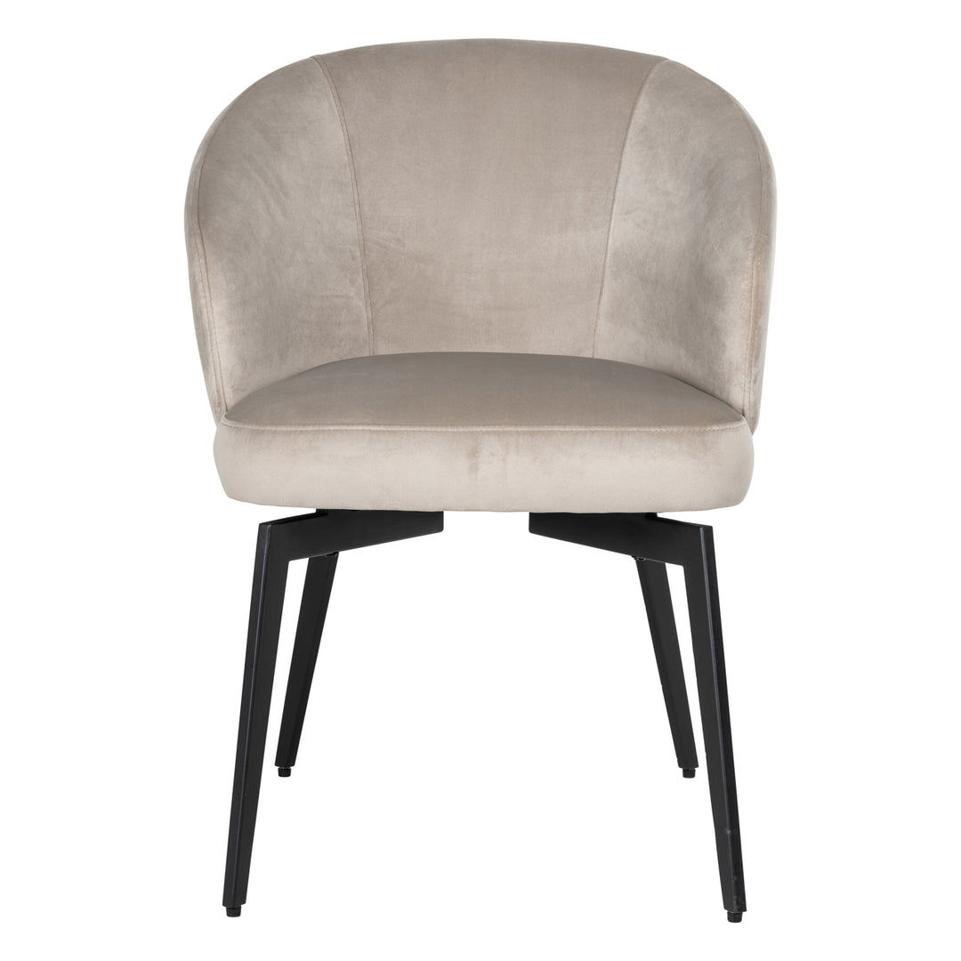Richmond Eetkamerstoel Amphara Khaki Velvet - productweergave | CéJor Wonen