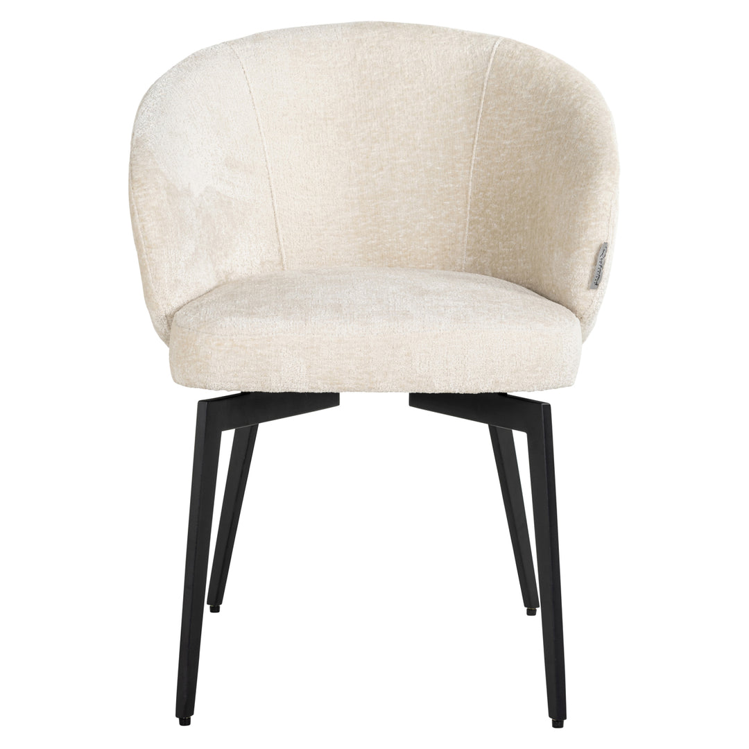 Richmond Eetkamerstoel Amphara White Chenille - productweergave | CéJor Wonen