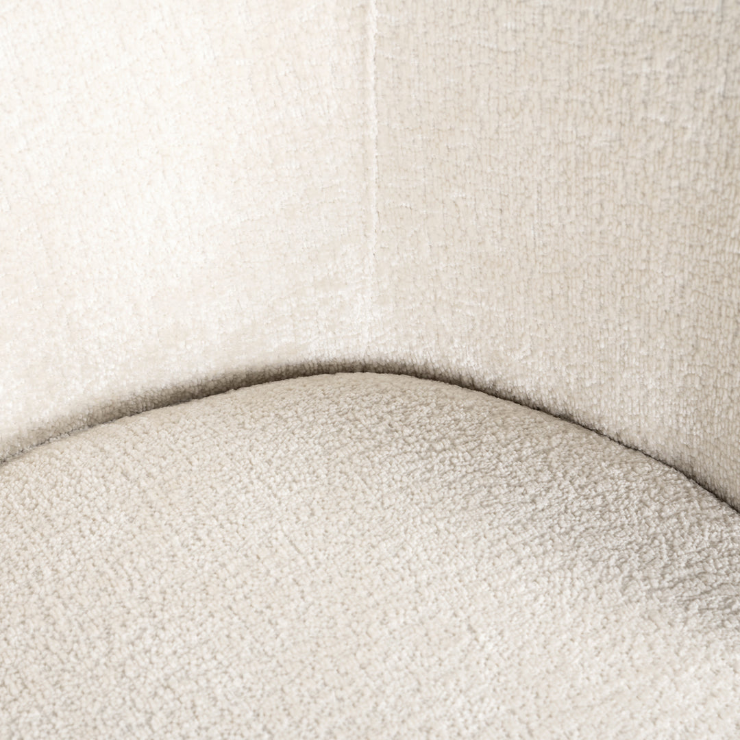 Richmond Eetkamerstoel Amphara White Chenille - detail | CéJor Wonen