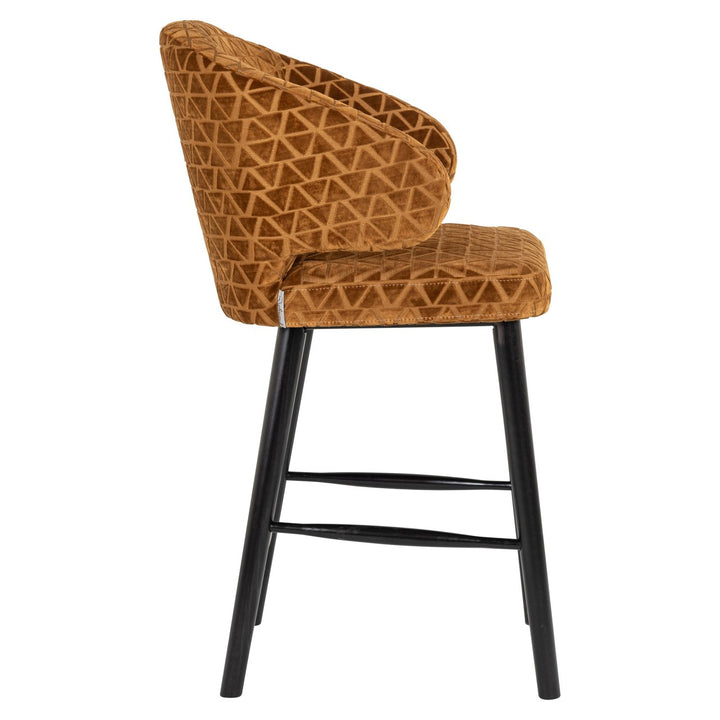 Counter chair Indigo old gold triangle