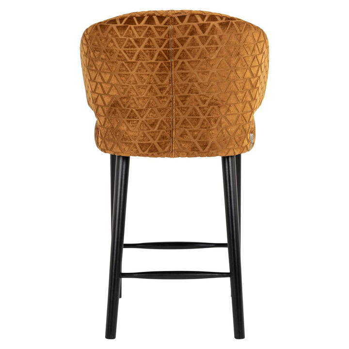Counter chair Indigo old gold triangle
