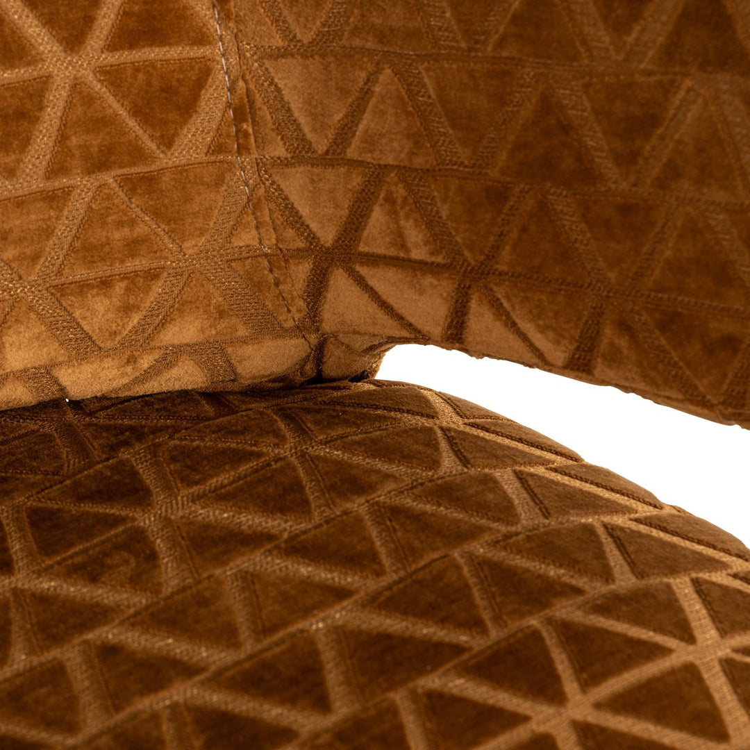 Counter chair Indigo old gold triangle