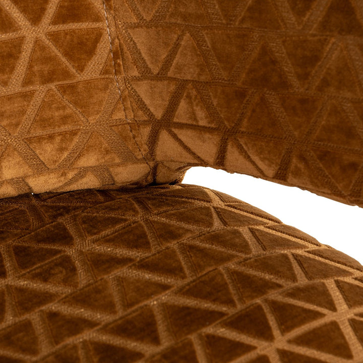 Counter chair Indigo old gold triangle