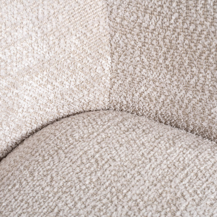 Lounge chair Estelle lovely cream swivel