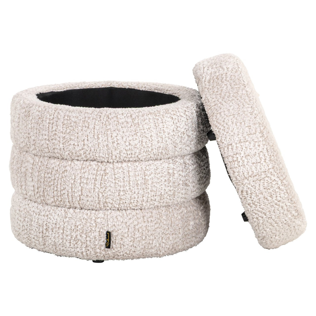 Pouf &amp; Footstool Adele lovely cream