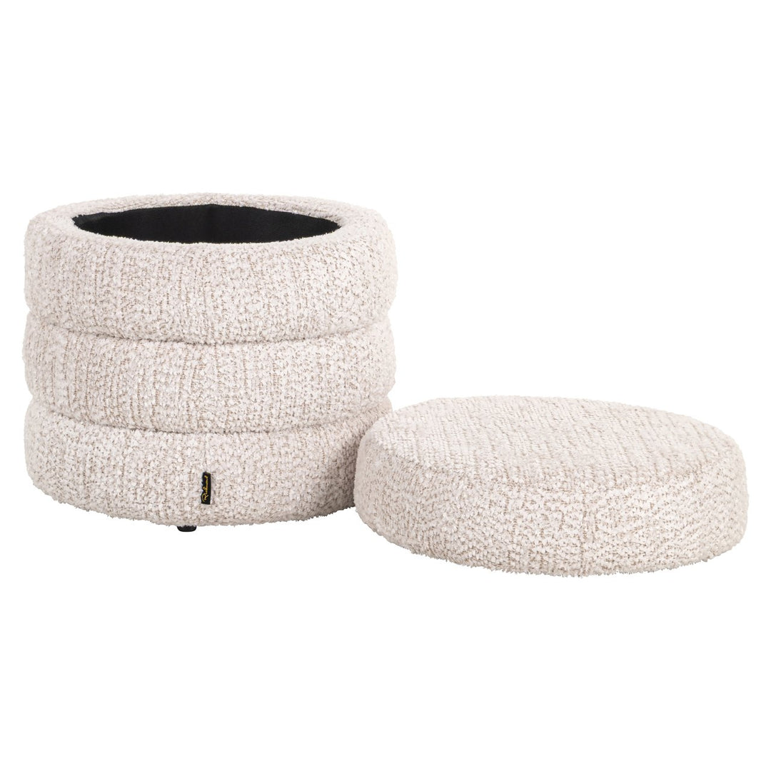Pouf &amp; Footstool Adele lovely cream