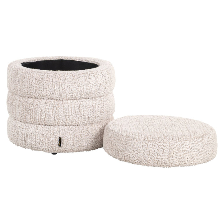 Pouf &amp; Footstool Adele lovely cream