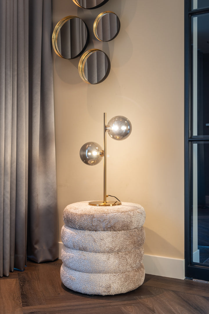 Poef & Voetenbank Adele sheep natural