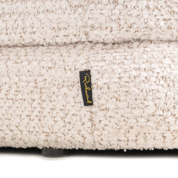 Pouf &amp; Fußhocker Camile, schöne Creme