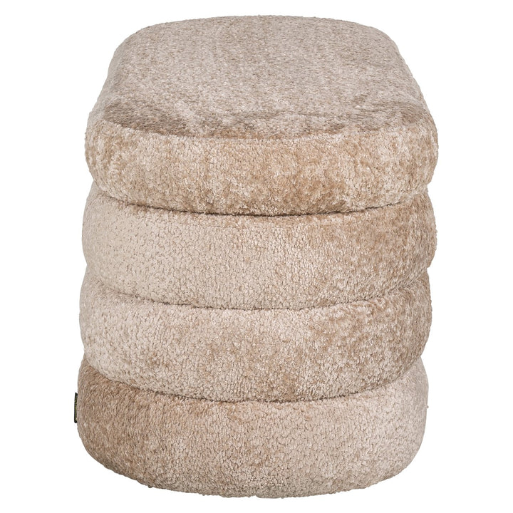 Pouf &amp; Footstool Camille sheep natural