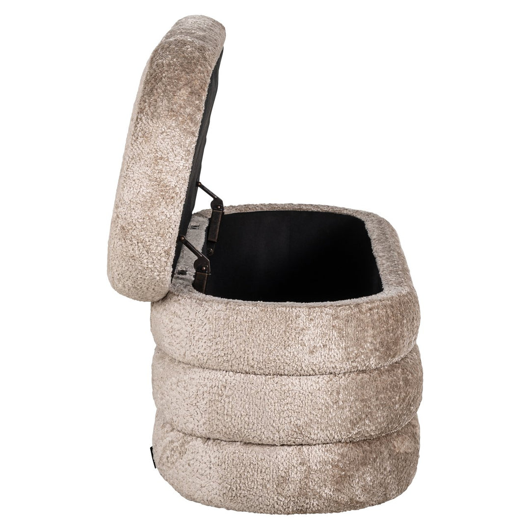 Pouf &amp; Footstool Camille sheep natural